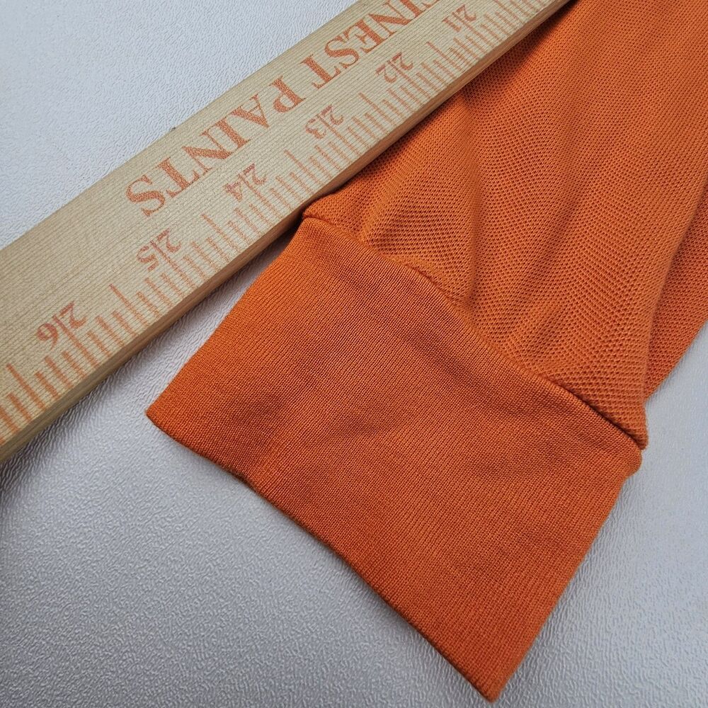 Ralph Lauren Golf Mens M Orange Long Sleeve Polo Shirt Old Marsh Golf Club Logo - Picture 5 of 10
